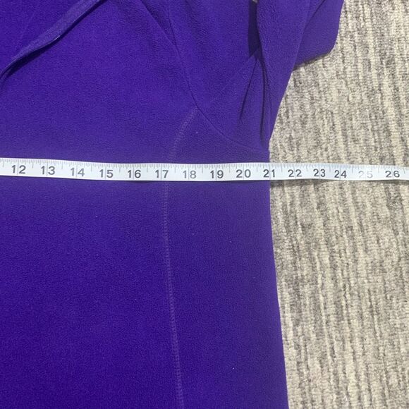 Lands End‎ Women's Fleece Sweater Sz Medium Purple 1/4 Zip Pullover Soft Outdoor - Picture 4 of 6